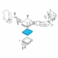OEM 2013 Dodge Journey Filter-Air Diagram - 68081249AC