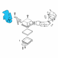 OEM Chrysler 200 Fuel Fresh Air Duct Diagram - 68082386AC