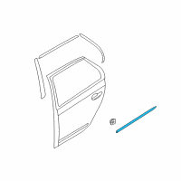 OEM 2007 Kia Rondo MOULDING Assembly-Rear Door Diagram - 877251D000