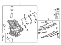 OEM 2019 Ford F-150 Valve Cover Gasket Diagram - JT4Z-6584-C