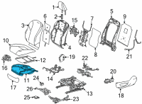 OEM Lexus NX450h+ PAD, FR SEAT CUSHION Diagram - 71512-78080