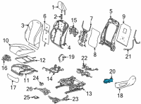 OEM 2022 Lexus UX250h Switch Assembly, Power S Diagram - 84920-33170