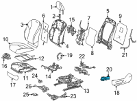 OEM 2020 Lexus ES350 Switch Assembly, Power S Diagram - 84920-33170