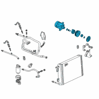 OEM Chevrolet Camaro Compressor Diagram - 19169357