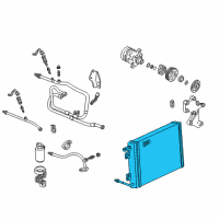 OEM 1997 Pontiac Firebird Condenser Asm-A/C Diagram - 52460894