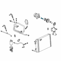 OEM Oldsmobile Seal Kit, A/C Compressor Shaft Diagram - 2724964