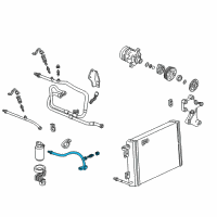 OEM 1994 Pontiac Firebird Tube Asm-A/C Receiver & Dehydrator Diagram - 10269581