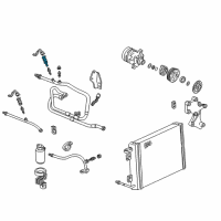 OEM Pontiac Air Conditioner Compressor Low Pressure Cutoff Switch Diagram - 10242579
