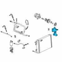 OEM 1995 Pontiac Firebird Bracket Asm-Generator & A/C Compressor & P/S Pump Diagram - 10239875