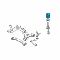 OEM 2003 Ford Escape Coil Spring Diagram - YL8Z-5310-AA