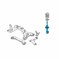 OEM 2002 Ford Escape Strut Diagram - 3U2Z-18124-XAA