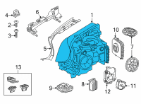 OEM 2022 BMW 530e xDrive HEADLIGHT, LED, AHL, LEFT Diagram - 63-11-8-084-379