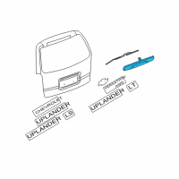 OEM Saturn Relay Handle, Outside Diagram - 15850461