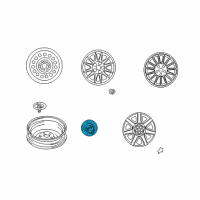 OEM 2003 Chrysler Sebring Cap-Disc Wheel Diagram - MR961284