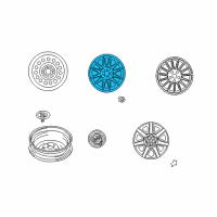 OEM 2003 Chrysler Sebring Wheel Disc Diagram - MR641137