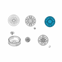 OEM 2003 Chrysler Sebring Wheel Disc Diagram - MR641139