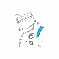 OEM Saturn Ion Wheelhouse Liner Diagram - 22708210