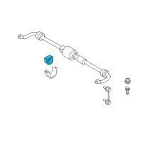 OEM 2010 BMW 535i GT Stabilizer Rubber Mounting Diagram - 37-12-6-761-022