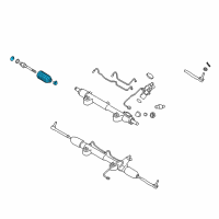 OEM 2012 Infiniti G25 Boot Kit-Power Steering Gear Diagram - D8B04-JK01A