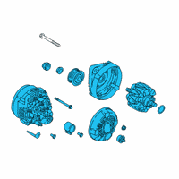 OEM 2020 Hyundai Tucson Alternator Assembly Diagram - 37300-2G051