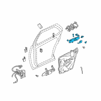 OEM Cadillac Seville Handle Asm-Front Side Door Inside Diagram - 25642775