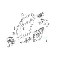 OEM 2004 Cadillac Seville Rod-Rear Side Door Outside Handle Diagram - 25630538