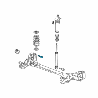 OEM 2017 Chevrolet Bolt EV Axle Beam Mount Bolt Diagram - 11549015