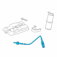 OEM 1995 BMW 740iL Oxygen Sensor Diagram - 11-78-1-704-259