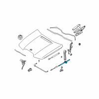 OEM BMW Alpina B7 Rear Bowden Cable Diagram - 51-23-7-197-474