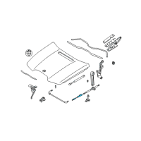 OEM BMW Alpina B7 Front Bowden Cable Diagram - 51-23-8-240-608