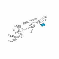 OEM 2011 Honda Fit Plate, Muffler Baffle Diagram - 74605-TK6-A00