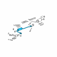 OEM 2013 Honda Fit Pipe B, Exhuast Diagram - 18220-TK6-A01