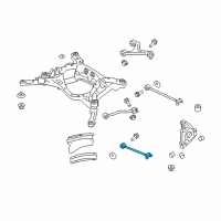 OEM 2014 Nissan GT-R Link Complete-Rear Suspension Lower, Front Diagram - 551A0-JF00A