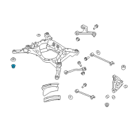 OEM Infiniti M35h Nut Diagram - 55269-2Y00A