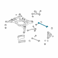 OEM 2009 Nissan GT-R Link Complete - Rear Suspension Lower, Rear Diagram - 551B0-JF00D