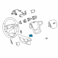 OEM 2020 GMC Sierra 1500 Radio Switch Diagram - 13540147