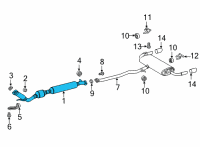 OEM Toyota RAV4 Converter & Pipe Diagram - 17410-25320