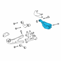 OEM 2011 Lexus RX450h Rear Suspension Control Arm Assembly, No.2 Diagram - 48730-48180