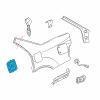 OEM 2000 Cadillac Seville Housing Asm, Fuel Tank Filler Pipe Diagram - 12373167