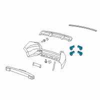 OEM 2009 Acura RDX Sensor, Back-Up (White Diamond Pearl) Diagram - 08V67-STK-210K