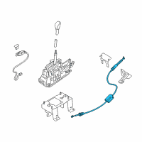 OEM 2018 Nissan Maxima Control Cable Assembly Diagram - 34935-4RA0A