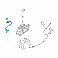 OEM Nissan Maxima Indicator Assy-A/T Control, Console Diagram - 96940-4RA0A