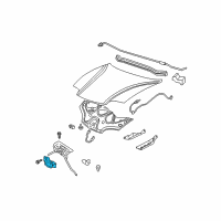 OEM Pontiac Sunfire Latch Asm-Hood Primary & Secondary Diagram - 22710141