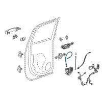 OEM 2015 Chevrolet Silverado 1500 Lock Cable Diagram - 23148335