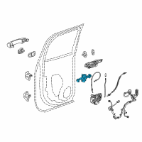 OEM 2018 GMC Sierra 1500 Door Check Diagram - 23231889