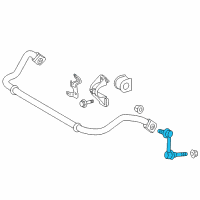 OEM 2013 Lexus LS460 Link Assy, Front Stabilizer, LH Diagram - 48810-50020