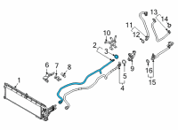 OEM BMW X3 OIL COOLER LINE SUPPLY THERM Diagram - 17-22-8-602-405