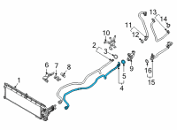 OEM BMW X3 OIL COOLER LINE RETURN THERM Diagram - 17-22-8-602-404