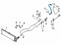 OEM 2017 BMW 740e xDrive TRANS. OIL COOLER FEED LINE Diagram - 17-22-9-452-051