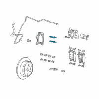 OEM 2009 Jeep Wrangler Pin-Disc Brake Diagram - 68003777AA